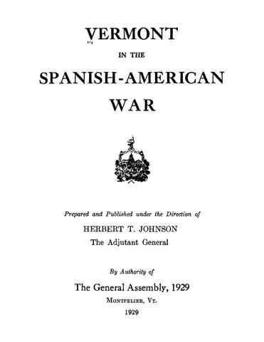 VT: Vermont in the Spanish-American War (Softcover)
