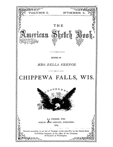 CHIPPEWA FALLS, WI: The American Sketch Book, Volume 1, Number 3, Chippewa Falls, WI (Softcover)