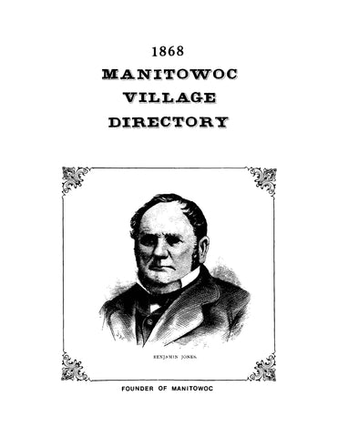 MANITOWOC, WI:  Manitowoc, Wisconsin Village Directory 1868 (Softcover)