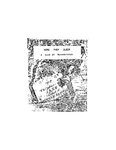 RICHLAND, WI: Here They Sleep: Compiled as a Memorandum to Those who Rest in 91 Cemeteries in Richland County, Wisconsin, Volume 1, 1975