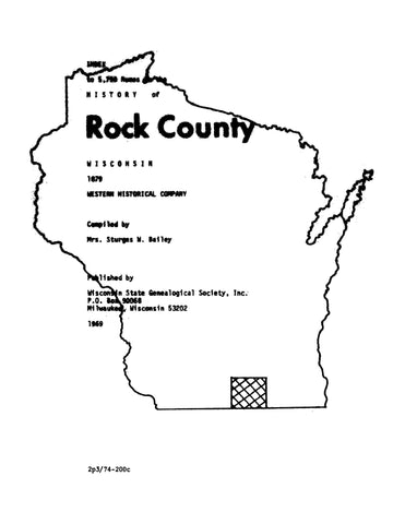 ROCK, WI: History of Rock County, Wisconsin (Softcover)