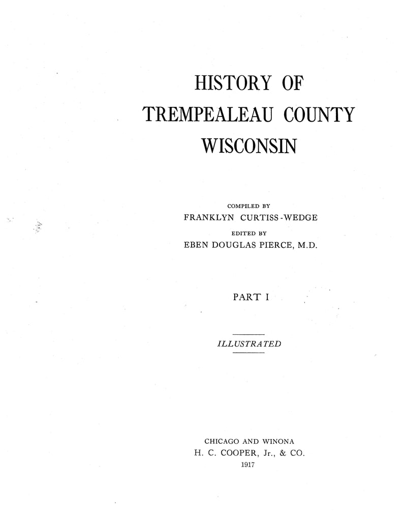 TREMPEALEAU, WI History of Trempealeau County, Wisconsin (Hardcover) Higginson Book Company, LLC