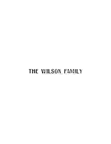 WILSON: The Wilson Family (Softcover)