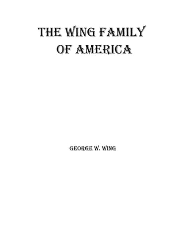 WING: The Wing Family of America