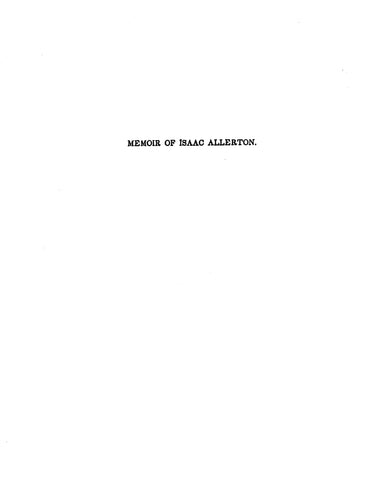 ALLERTON: Memoir of Isaac Allerton (Softcover)