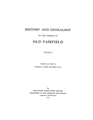 ANDREWS: Andrews Family of Old Fairfield, Connecticut (Extracted from History and Genealogy of Old Fairfield) (Softcover)