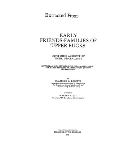 ASHTON: (Extracted from Early Friends Families of Upper Bucks) (Softcover)