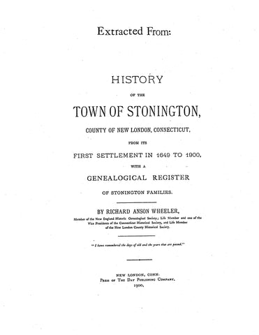 AVERY: Avery Family (Extracted from History of Stonington, Connecticut) (Softcover)