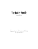 BAILEY: The Bailey Family (Extracted from Old Families of Salisbury and Amesbury, Massacusetts) (Softcover)