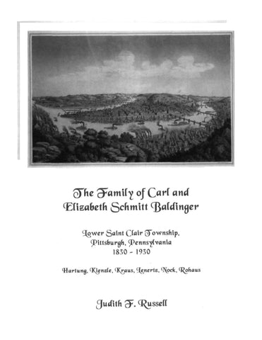 BALDINGER: The Family of Carl and Elizabeth Schmitt Baldinger, Lower Saint Clair Township, Pittsburgh, Pennsylvania, 1830-1930 (Softcover)