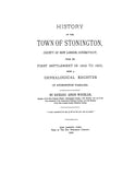 BALDWIN: Baldwin Genealogy (Extracted from History of Stonington, Connecticut) (Softcover)