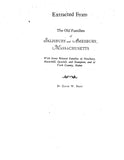 BARNARD: The Barnard Family (Extracted from Old Families of Salisbury and Amesbury, Massachusetts) (Softcover)