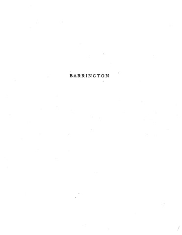 BARRINGTON: Extracted from History and Genealogy of the Habersham Family (Softcover)