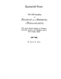 BARTLETT: Bartlett Family, from the Old Families of Salisbury and Amesbury, Massachusetts (Softcover)