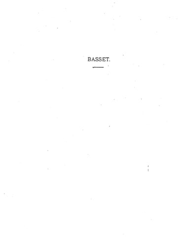 BASSET: Extracted from Genealogical Notes of Barnstable Families (Softcover)