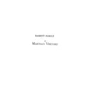 BASSETT: Extracted from History of Martha's Vineyard (Softcover)