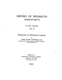 BAYLEY: Extracted from the History of Weymouth, Massachusetts (Softcover)