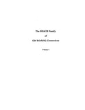 BEACH: The Beach Family of Old Fairfield, Connecticut (Extracted form History of Old Fairfield) (Softcover)