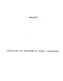 BELDEN: Extracted from History of Ancient Wethersfield, Connecticut (Softcover)