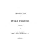 BENTON: Extracted from Genealogical Notes of New York and New England Families (Softcover)