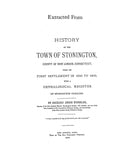 BILLINGS: Extracted from History of the Town of Stonington, Connecticut (Softcover)