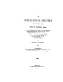 BISSELL: Extracted from Genealogical Register of the Town of Litchfield (Softcover)