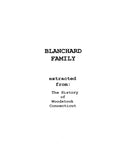 BLANCHARD: Extracted from History of Woodstock, Connecticut (Softcover)