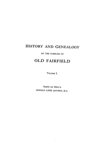 BRADLEY: Extracted from History and Genealogy of Families of Old Fairfield, Connecticut (Softcover)
