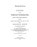 BROWN: Extracted from History of the Town of Stonington, Connecticut (Softcover)