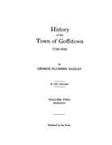 BROWN: Extracted from History of the Town of Goffstown, New Hampshire (Softcover)