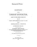 BROWNING: Extracted from History of the Town of Stonington, Connecticut (Softcover)