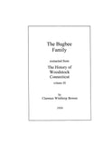 BUGBEE: Extracted from History of Woodstock, Connecticut (Softcover)
