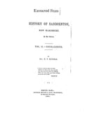 BURLEUGH: Extracted from History of Sanbornton, New Hampshire (Softcover)