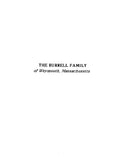 BURRELL: Extracted from History of Weymouth, Massachusetts (Softcover)