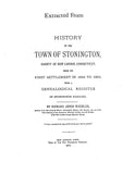 BURROWS: Extracted from History of the Town of Stonington, Connecticut (Softcover)