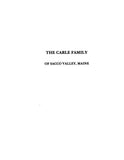 CARLE: Extracted from Saco Valley Settlements and Families (Softcover)