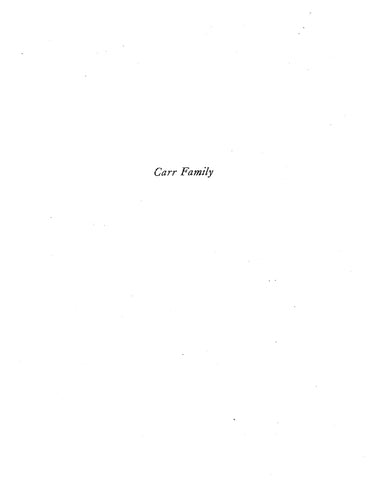 CARR: Extracted from Early Friends Families of Upper Bucks, Pennsylvania (Softcover)