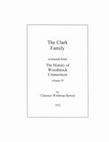 CLARK: Extracted from History of Woodstock, Connecticut (Softcover)