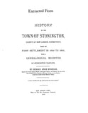 CLIFT: Extracted from History of the Town of Stonington, Connecticut (Softcover)