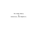 COLBY: Extracted from History of Sanbornton, New Hampshire (Softcover)