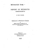 COLSON: Extracted from History of Weymouth, Massachusetts (Softcover)