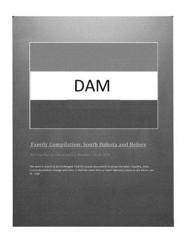 DAM: Dam Family Compilation: South Dakota and Before (Softcover) 2019