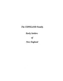 COPELAND: Extracted from Genealogy of Fourteen Early Settlers of New England (Softcover)