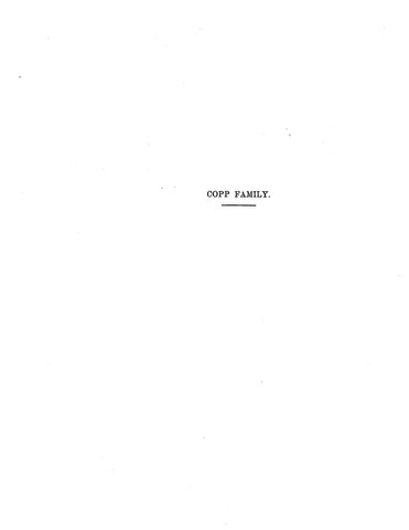 COPP: Extracted from History of the Town of Stonington, Connecticut (Softcover)