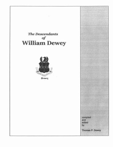 DEWEY: The Descendants of William Dewey 1998