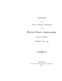 EATON: Report of the 6th annual reunion of the Eaton Family Assoc., Boston, Aug. 19th, 1890. 1891