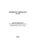 Edgerton genealogy 1762-1927
