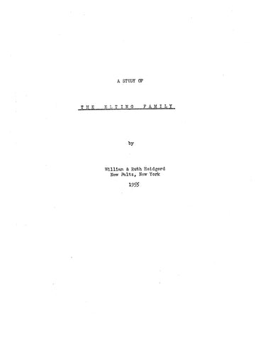 Elting : A Study of The Elting Family 1955