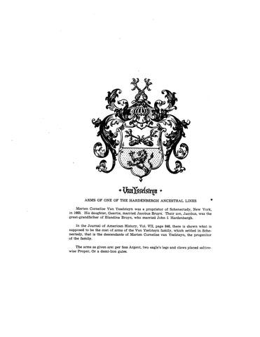 ESSELTINE: Ancestry and descendants of Conrad Esseltine (Esselstyne, Asselstine), some allied families with 1946 addendum 1943, 1946