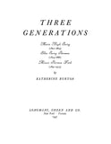 EWING-SHERMAN-FITCH: Three Generations: Maria Boyle Ewing (1801-1864), Ellen Ewing Sherman (1824-1888), Minnie Sherman Fitch (1851-1913)